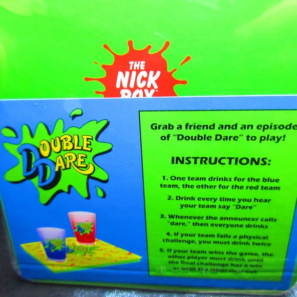 Nickelodeon Double Dare Shot Glass & Coaster Set Nick Box EXCLUSIVE Spring 2021 - Picture 7 of 8